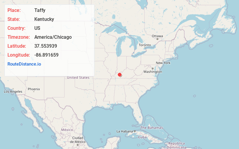 Map of Taffy