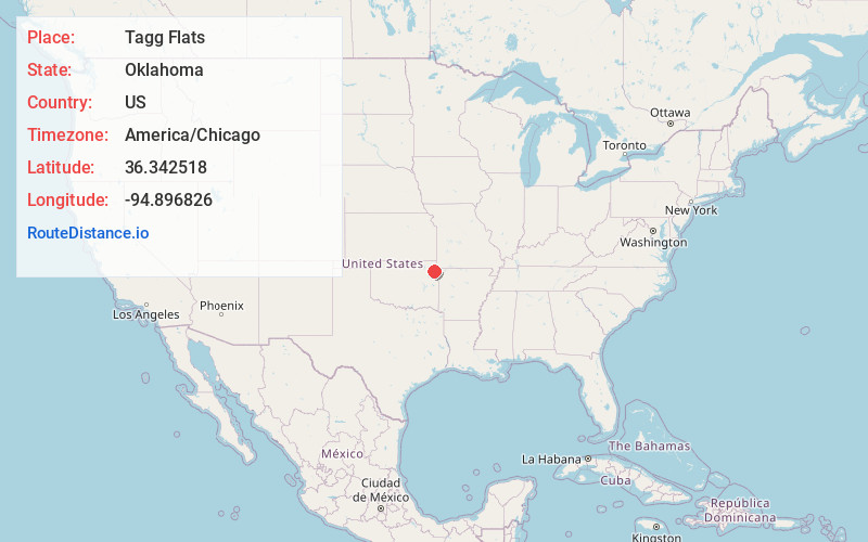 Map of Tagg Flats