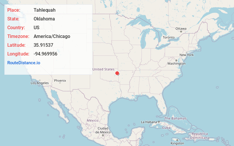 Map of Tahlequah