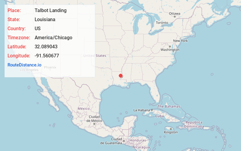 Map of Talbot Landing