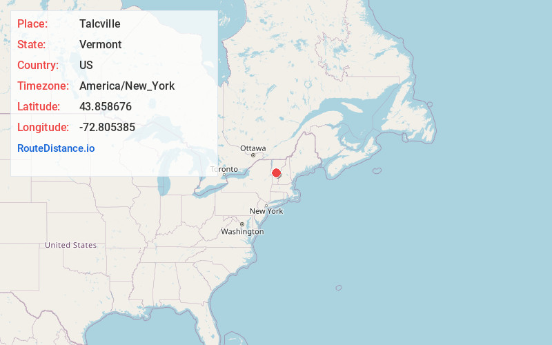 Map of Talcville