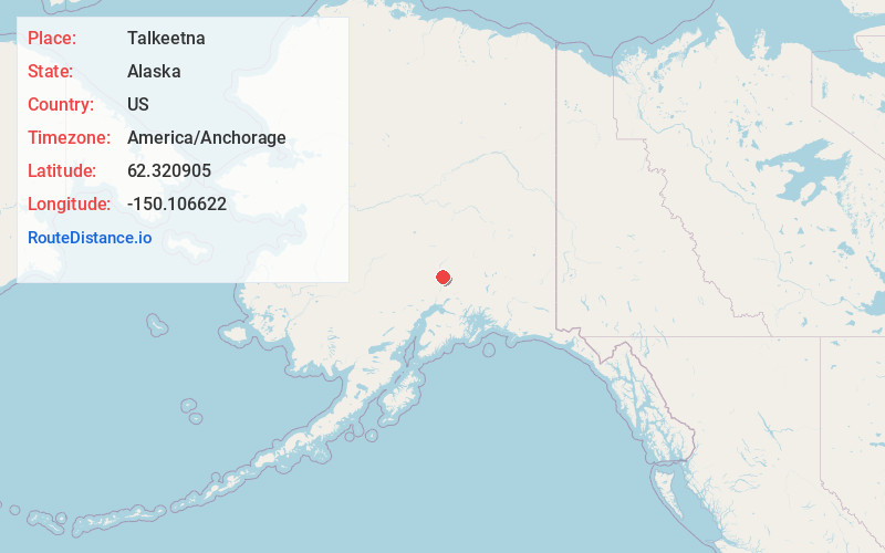 Map of Talkeetna
