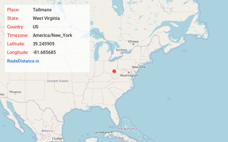 Map of Tallmans