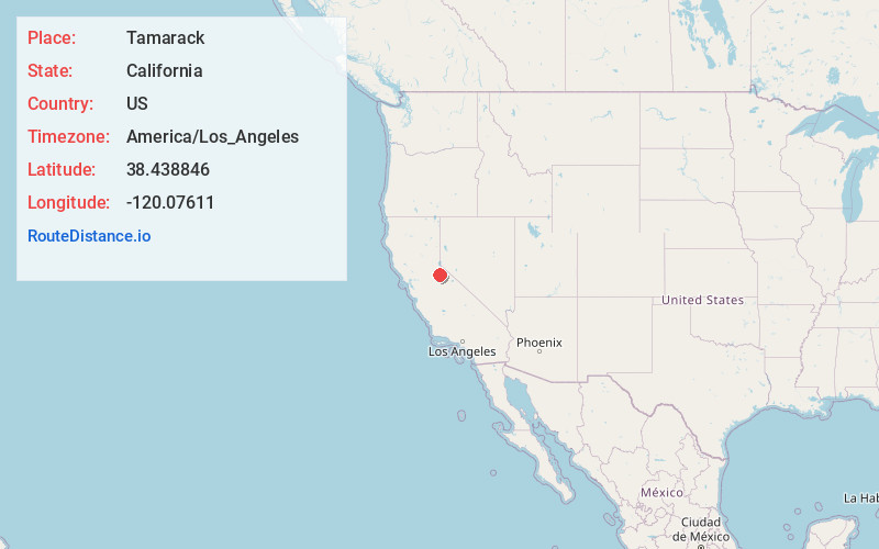 Map of Tamarack