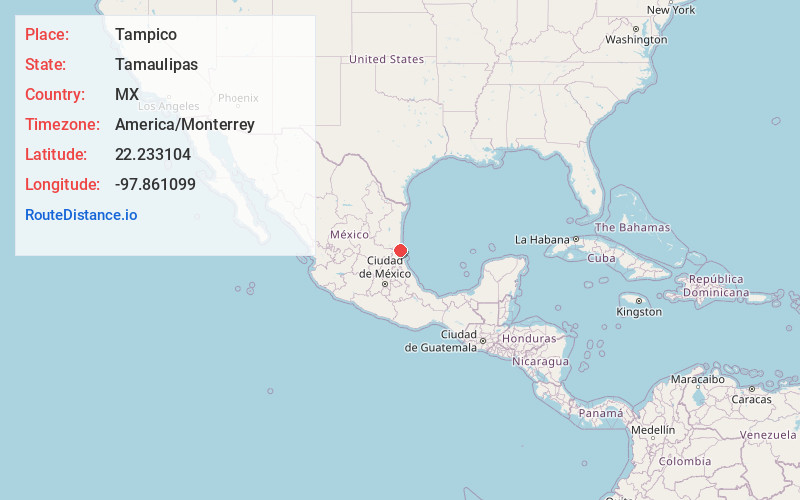 Map of Tampico
