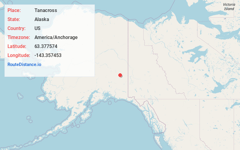 Map of Tanacross