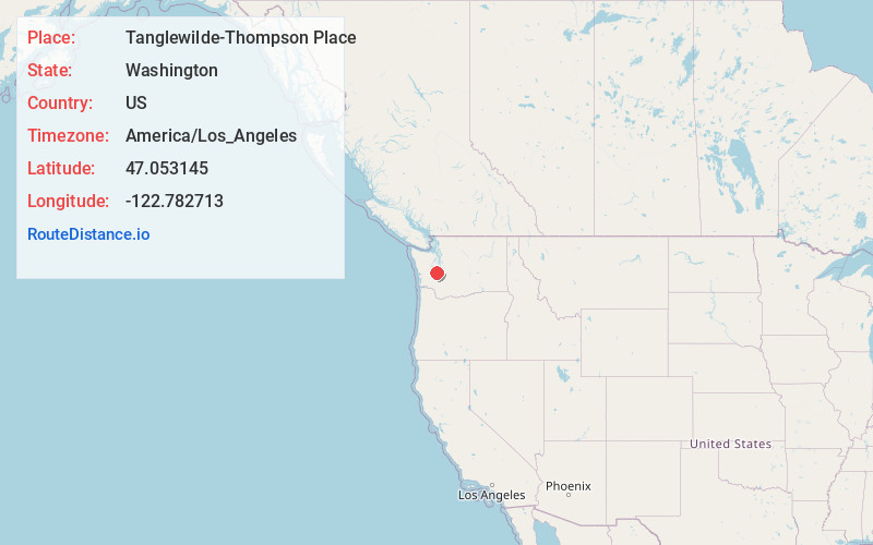 Map of Tanglewilde-Thompson Place