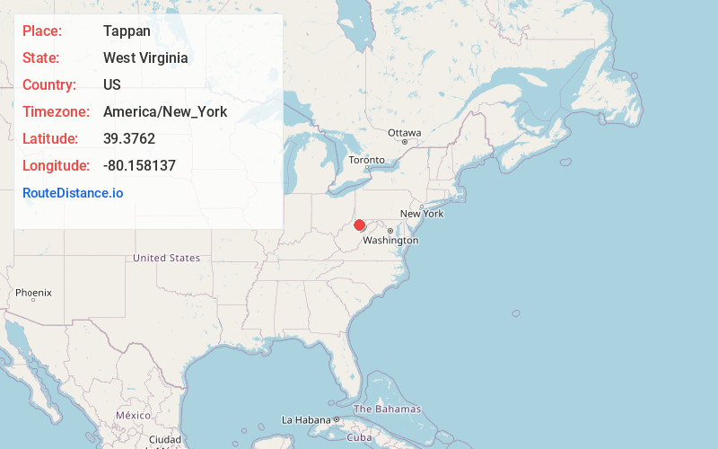 Map of Tappan