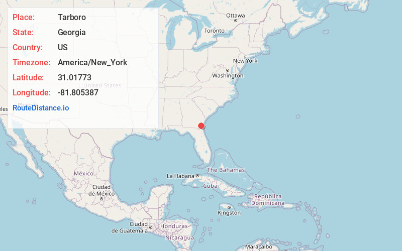 Map of Tarboro
