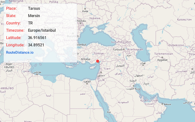 Map of Tarsus