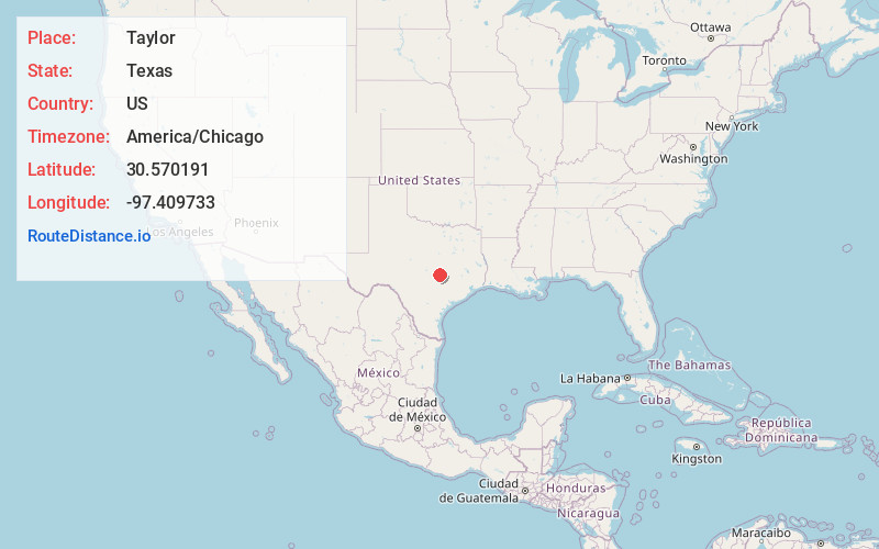 Map of Taylor