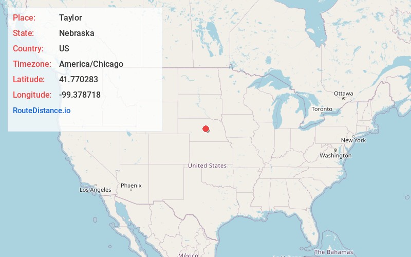 Map of Taylor