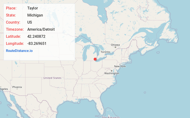 Map of Taylor