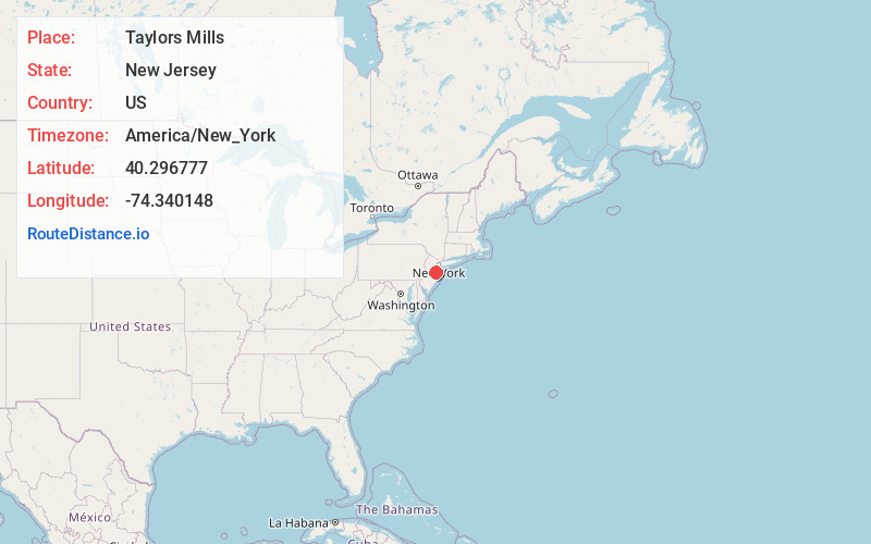Map of Taylors Mills