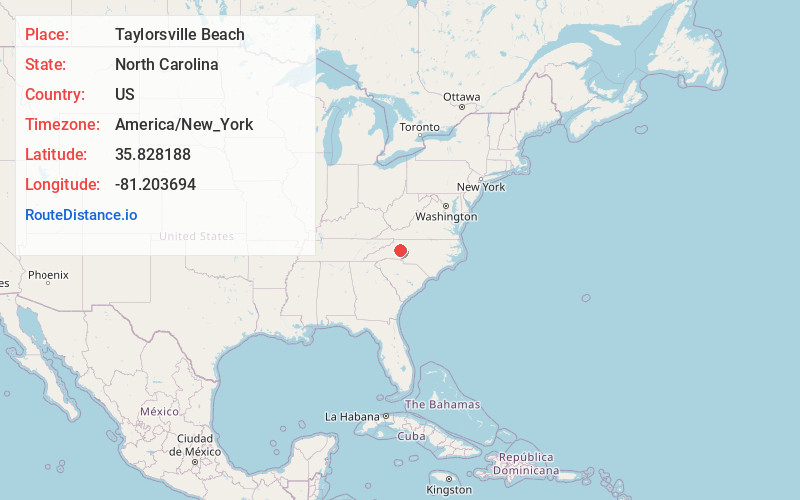 Map of Taylorsville Beach