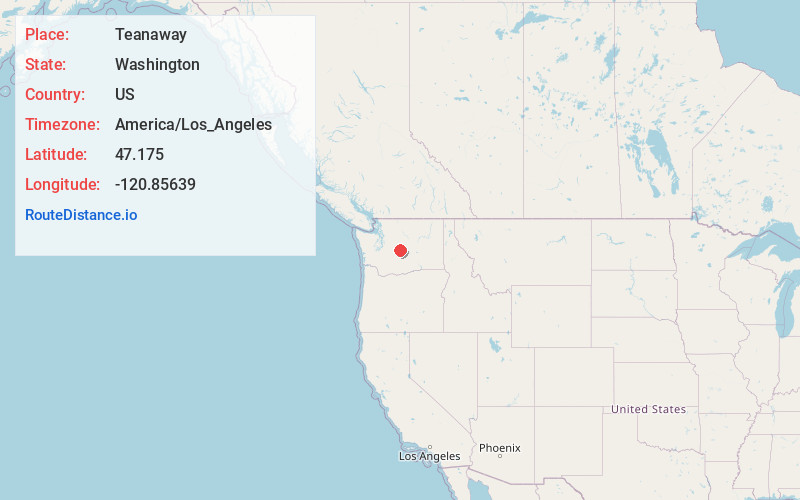 Map of Teanaway