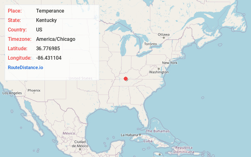 Map of Temperance