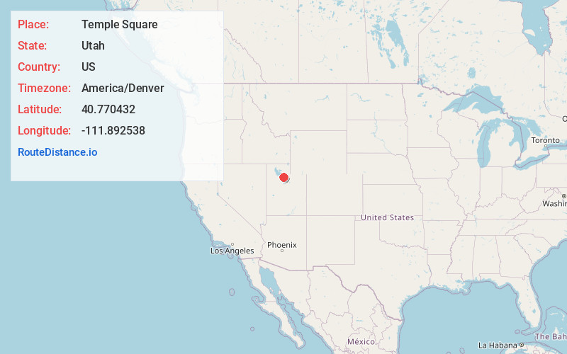 Map of Temple Square