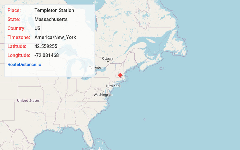 Map of Templeton Station