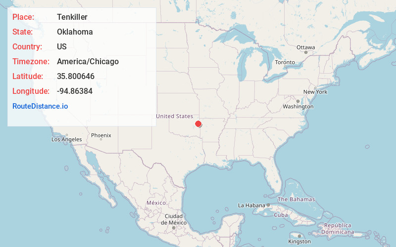 Map of Tenkiller