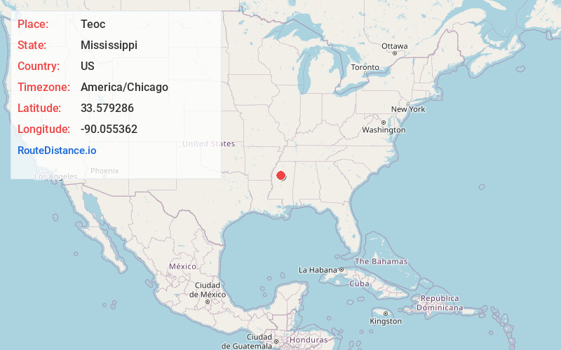 Map of Teoc
