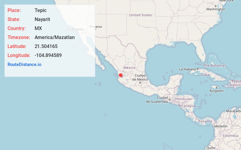 Map of Tepic