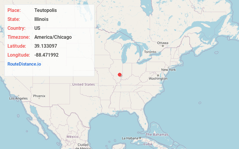 Map of Teutopolis