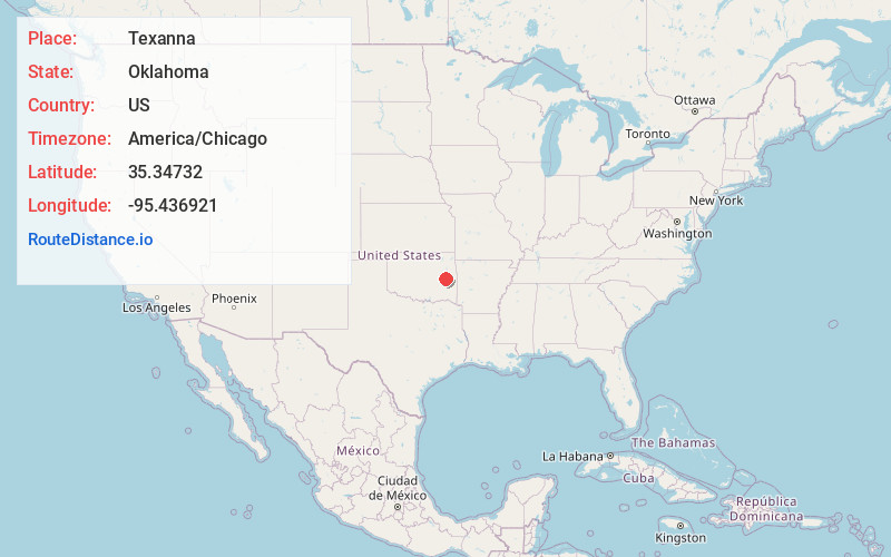 Map of Texanna