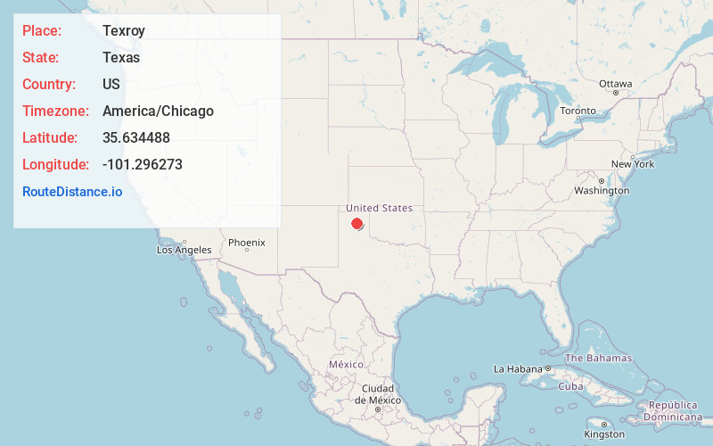 Map of Texroy