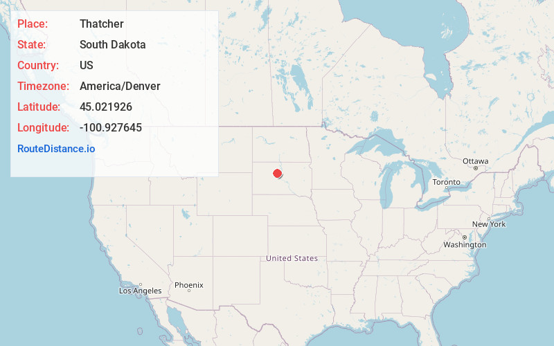 Map of Thatcher