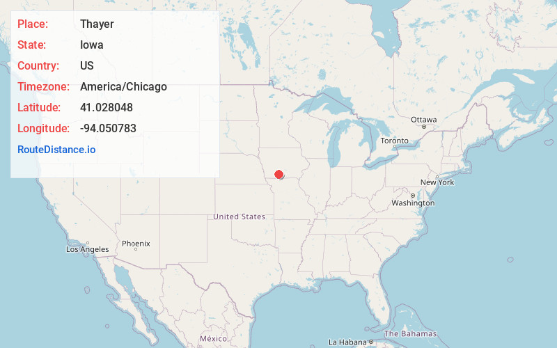Map of Thayer