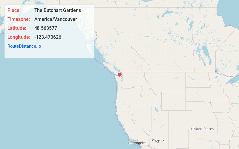 Map of The Butchart Gardens