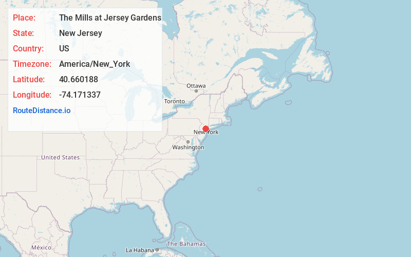 Map of The Mills at Jersey Gardens