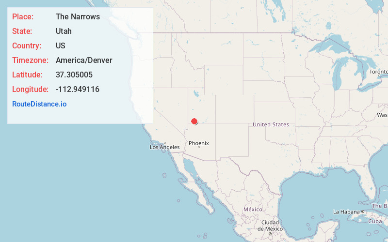 Map of The Narrows