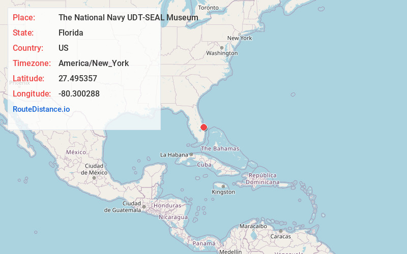 Map of The National Navy UDT-SEAL Museum