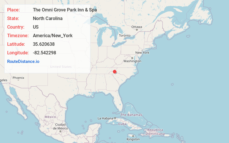 Map of The Omni Grove Park Inn & Spa