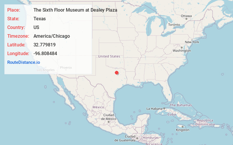 Map of The Sixth Floor Museum at Dealey Plaza