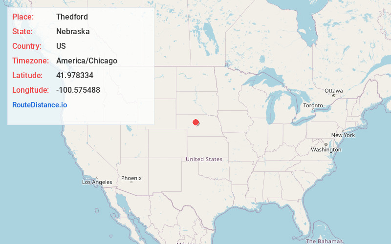 Map of Thedford