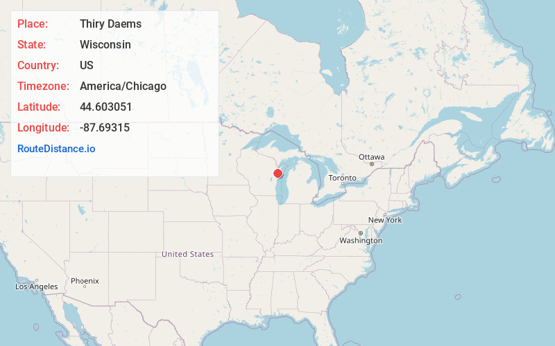 Map of Thiry Daems