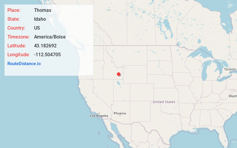 Map of Thomas