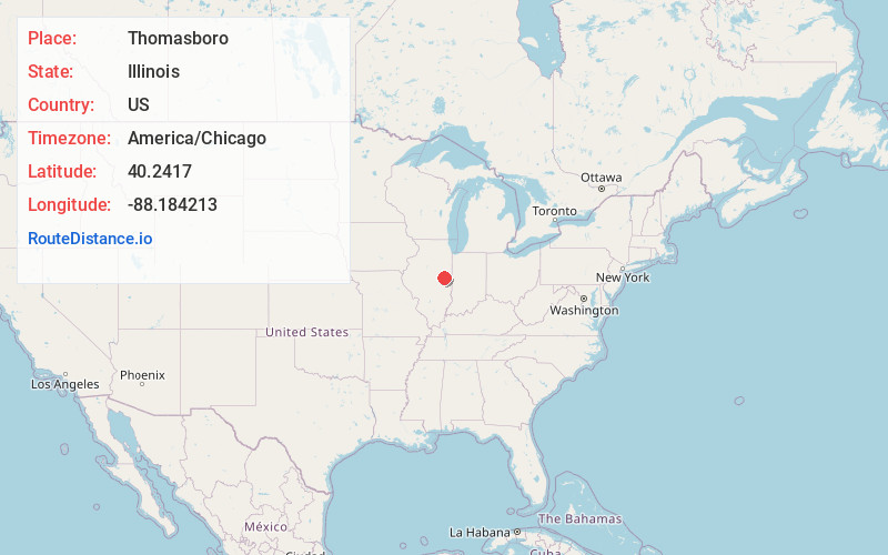 Map of Thomasboro