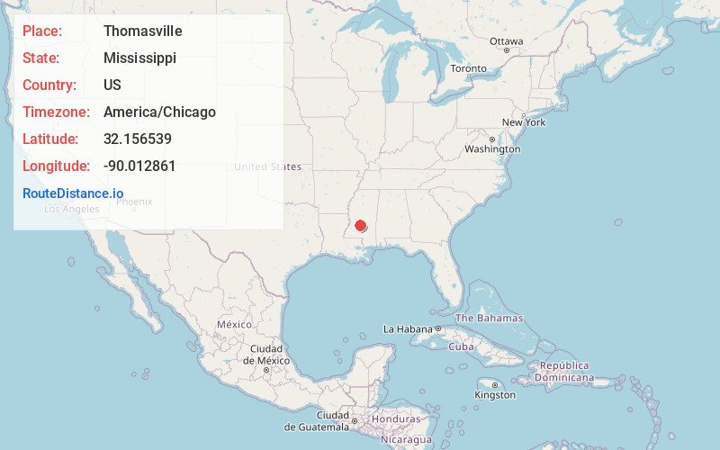 Map of Thomasville