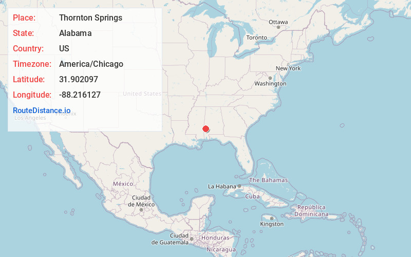 Map of Thornton Springs