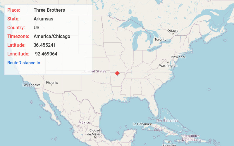 Map of Three Brothers