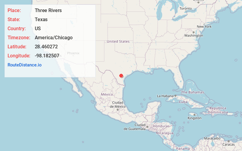 Map of Three Rivers