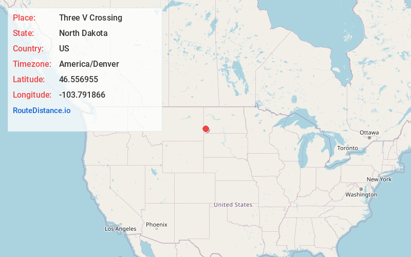 Map of Three V Crossing