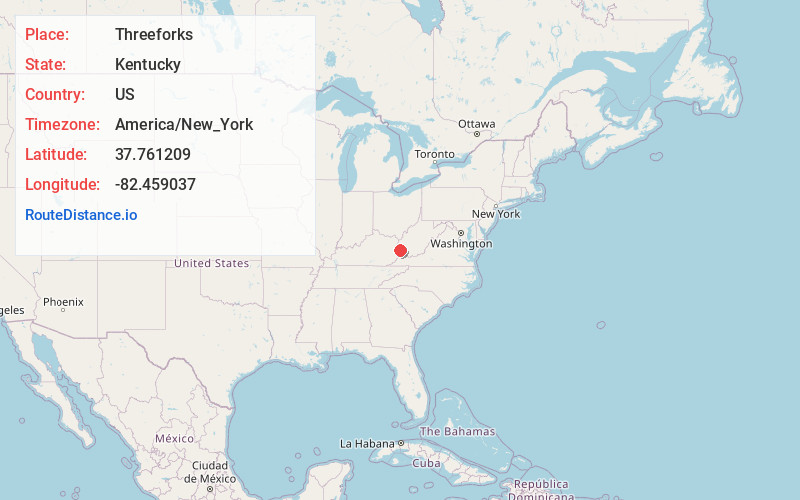 Map of Threeforks