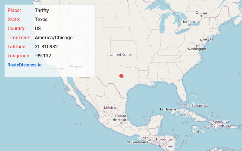 Map of Thrifty