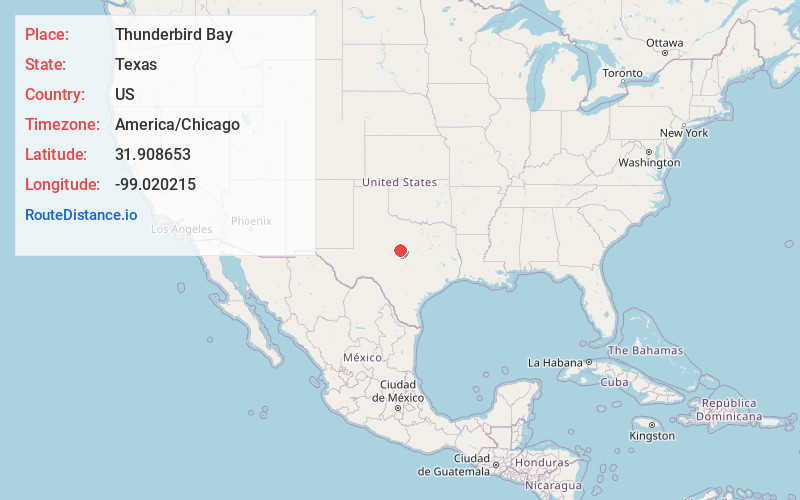 Map of Thunderbird Bay