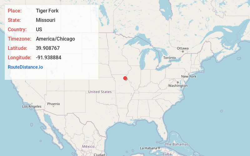 Map of Tiger Fork